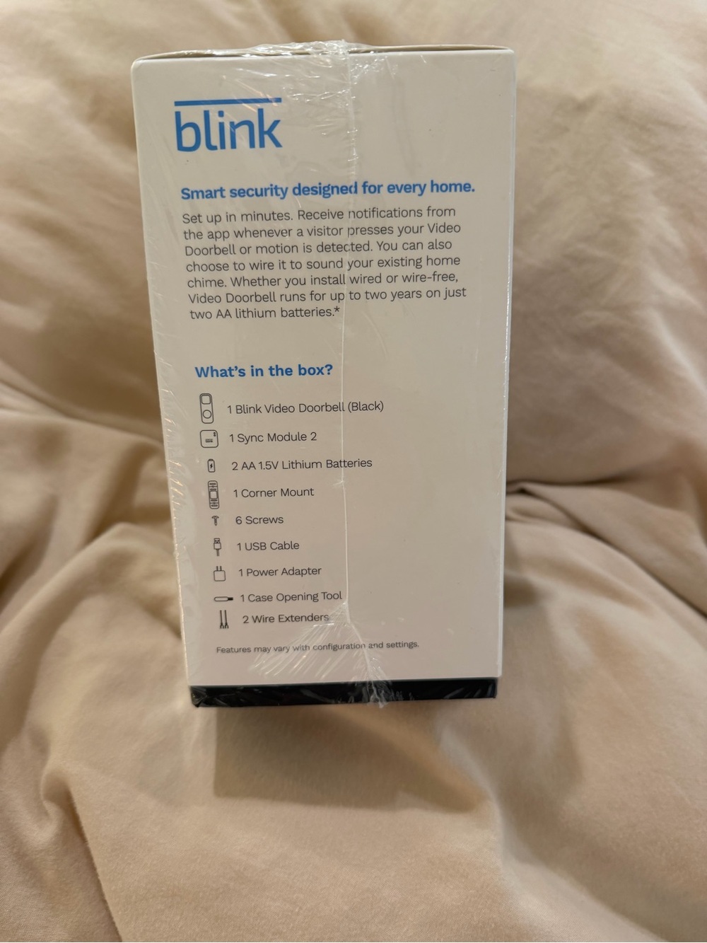 Blink Video Doorbell + Sync Module 2 - Black - Picture 2 of 4